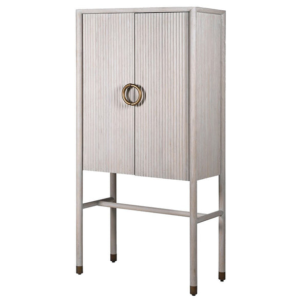 Chamille Oak Bar Cabinet - Stylish Storage Solution