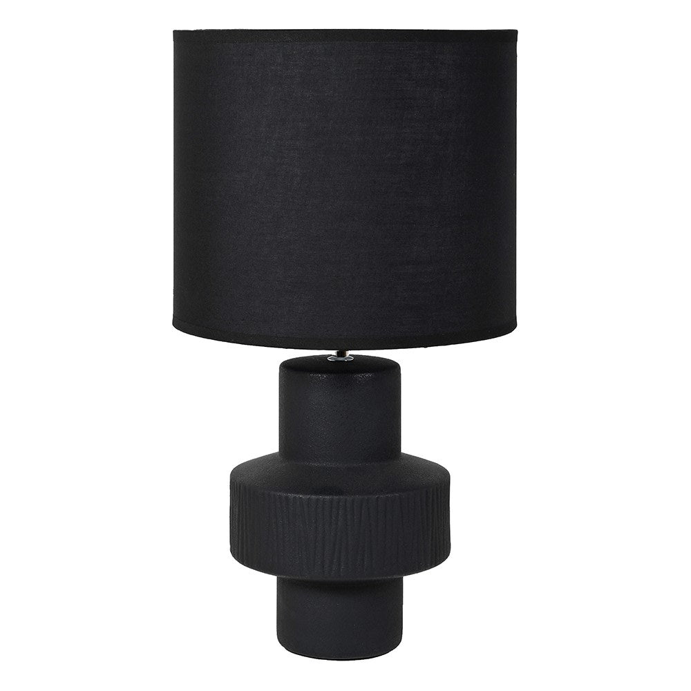 Cocoa Black Step Table Lamp