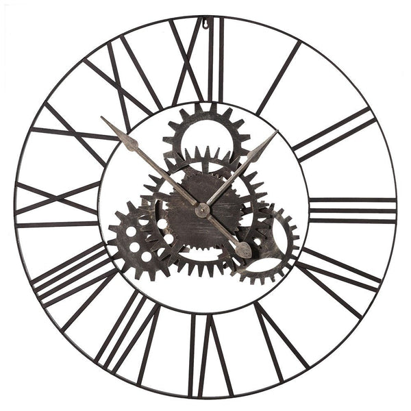 Cogs Metal Clock 90cm