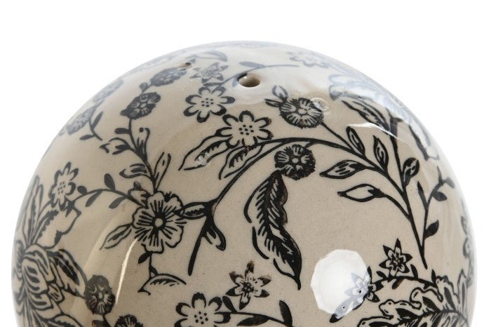 Cream Ceramic Ball with Pattern - LUXONAS