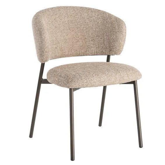 Cream Marbled Dining Chair