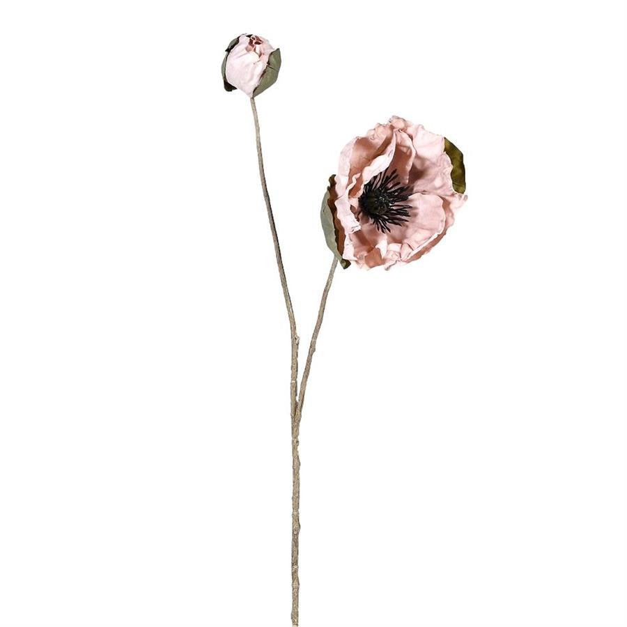 Dusty Pink Poppy Spray