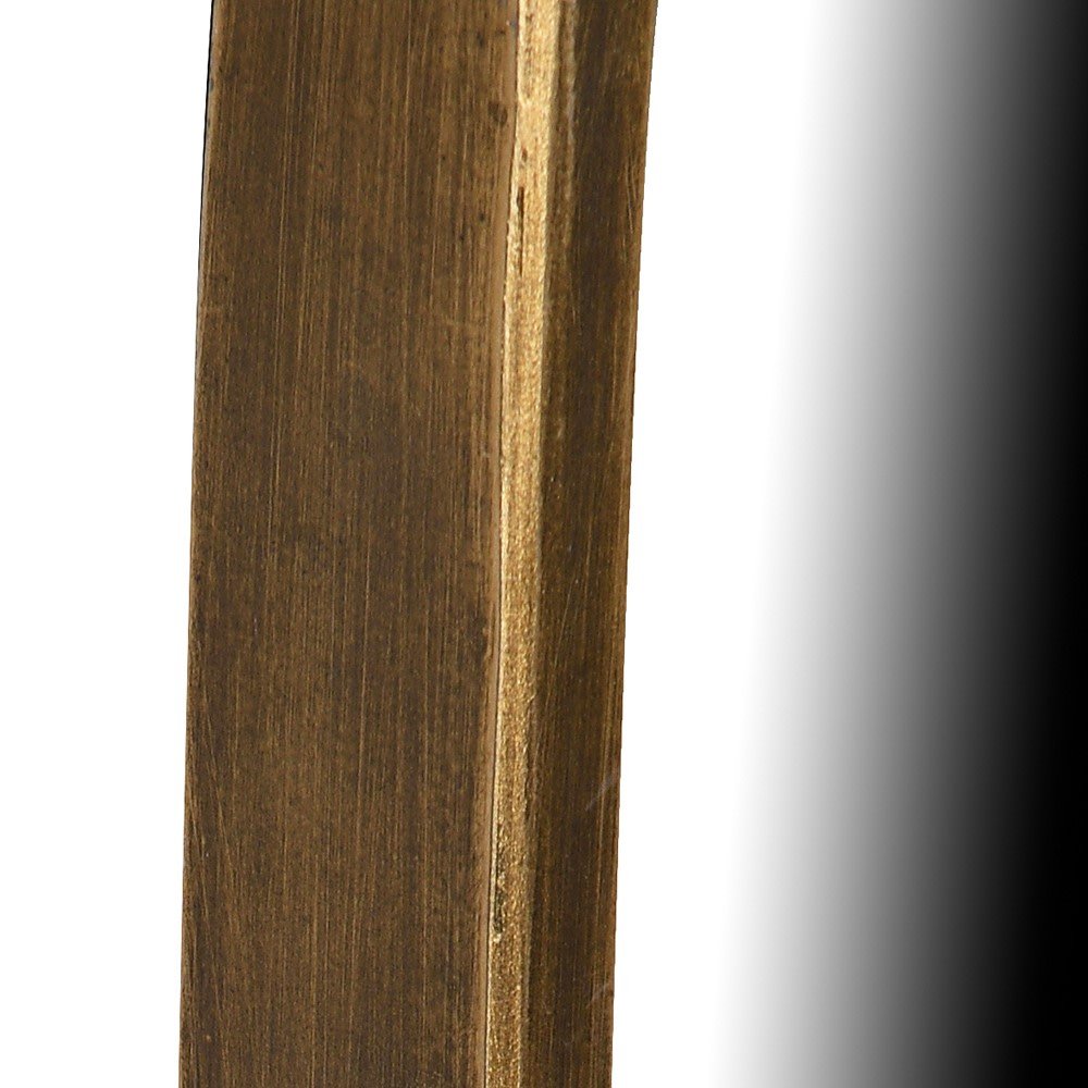 Elegant Gold Wall Mirror - Decorative Metal Design - LUXONAS