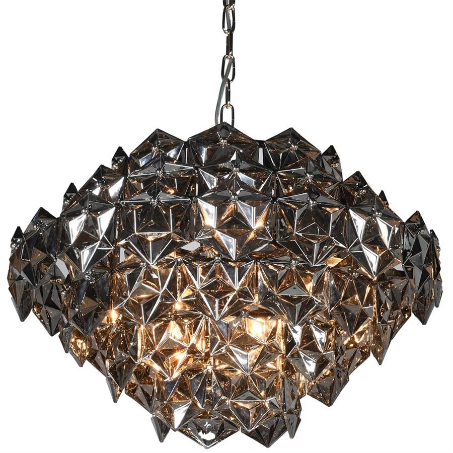 Elegant Smoked Glass Chandelier - LUXONAS