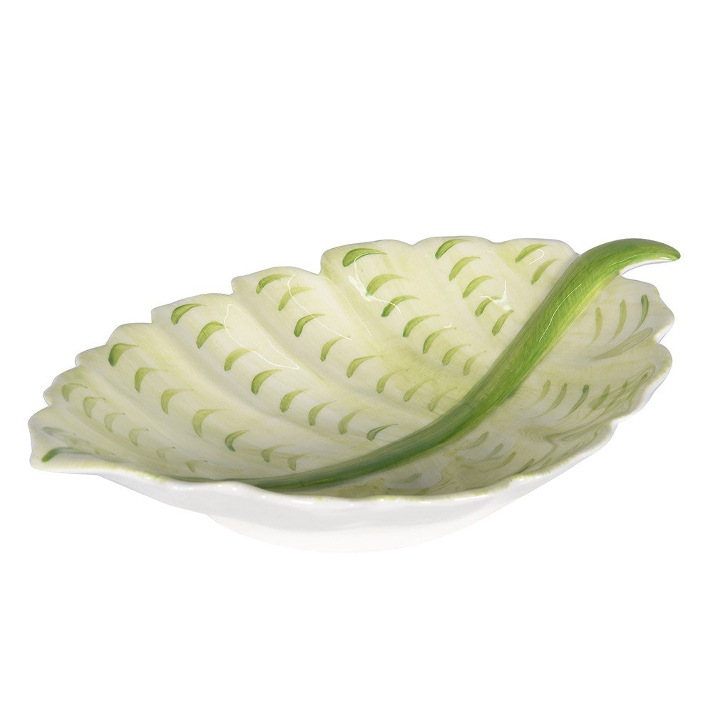 Elm Ceramic Leaf Bowl