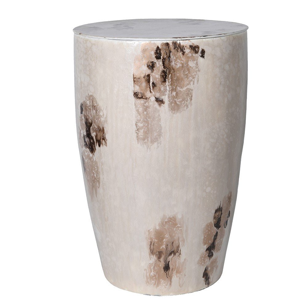 Enamel Storage Stool - Stylish and Functional Seating Solution - LUXONAS