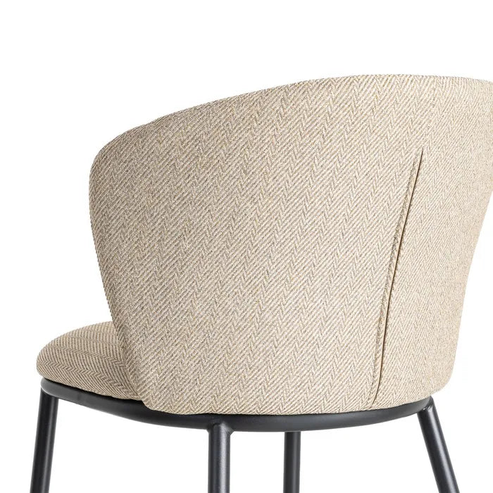 Fabric Chair 'Spike' Beige - LUXONAS