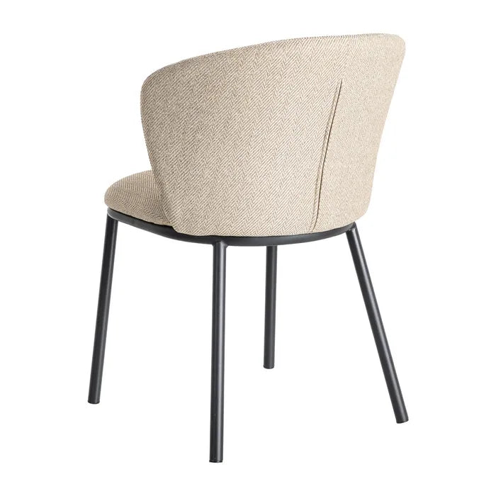 Fabric Chair 'Spike' Beige - LUXONAS