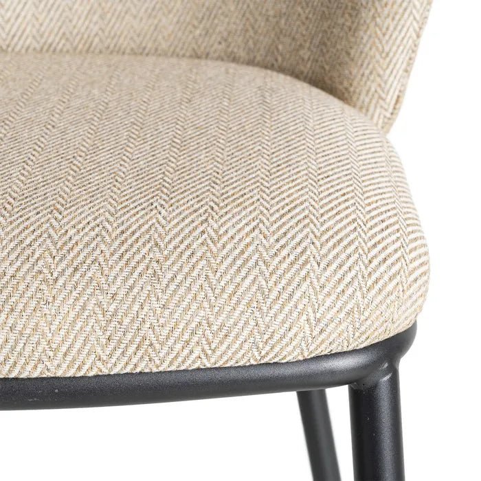 Fabric Chair 'Spike' Beige - LUXONAS