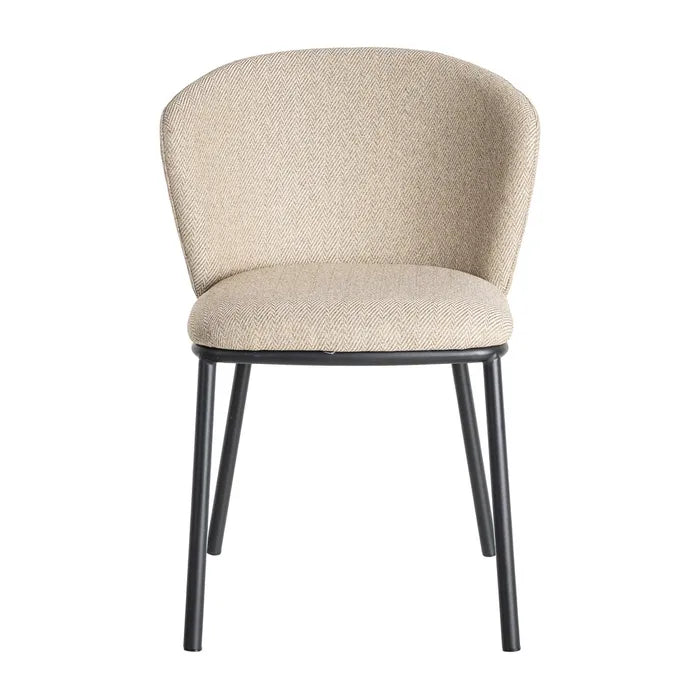 Fabric Chair 'Spike' Beige - LUXONAS