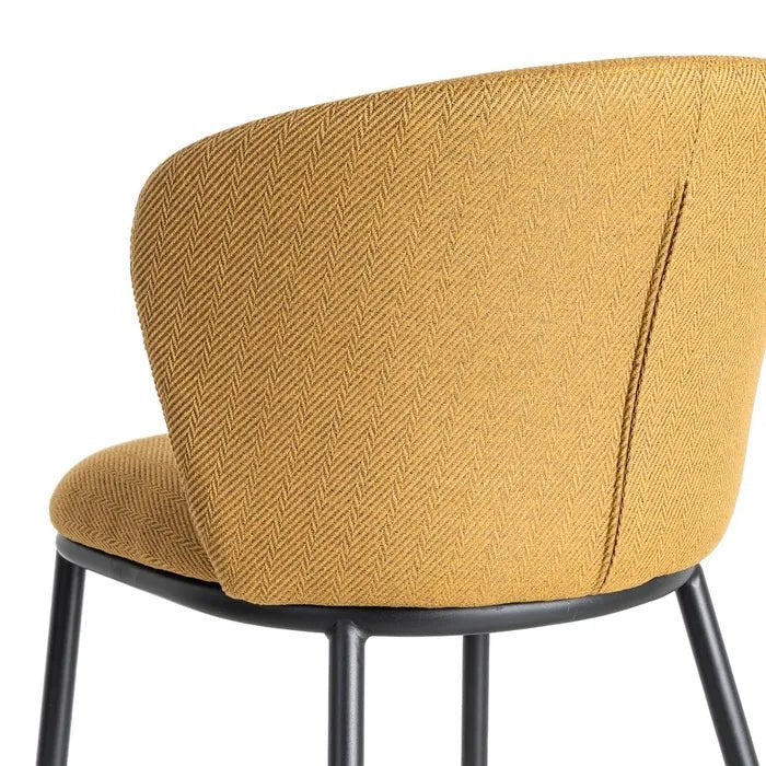 Fabric Chair 'Spike' Mustard - Stylish Seating for Any Space - LUXONAS