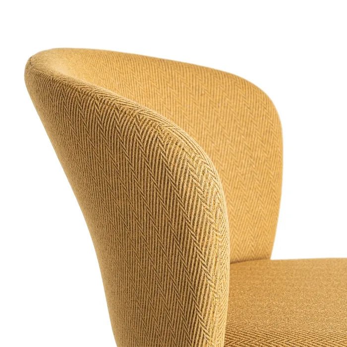 Fabric Chair 'Spike' Mustard - Stylish Seating for Any Space - LUXONAS