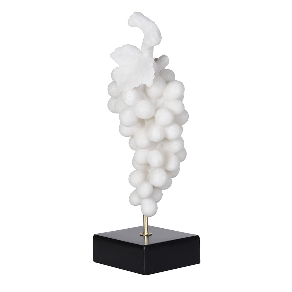 Faux Marble Grapes On Stand