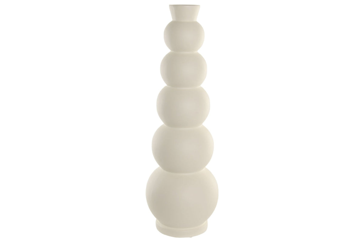 Fibreglass Floor Vase, White 81 cm