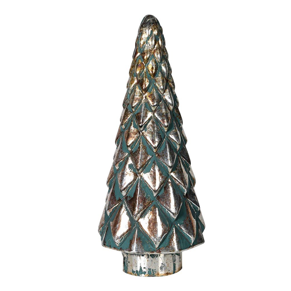 Forest Green Glass Tree - Elegant Home Decor