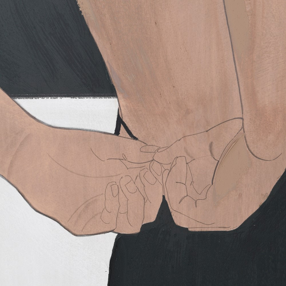 Framed Black Dress Canvas Wall Art - LUXONAS