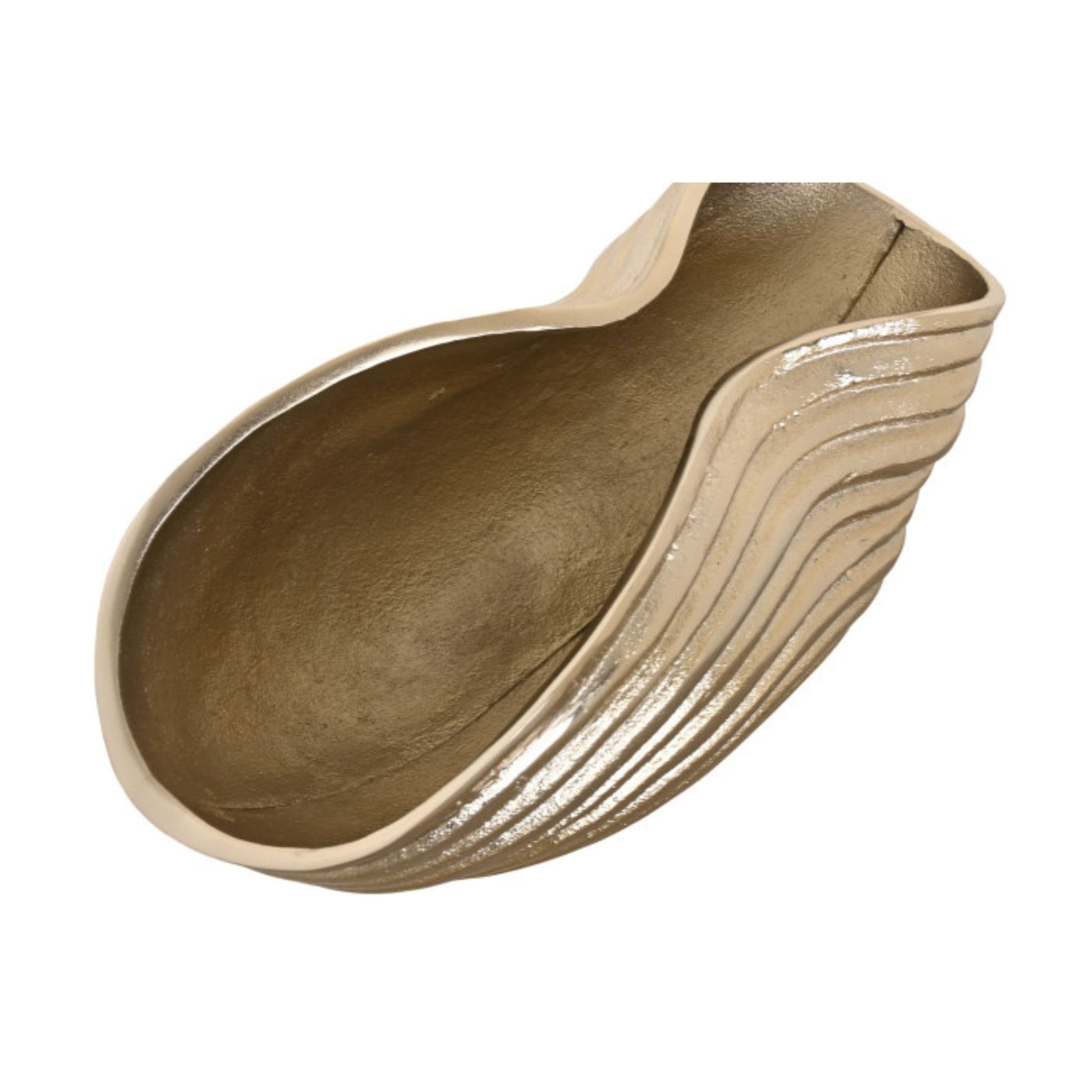 Gold Abstract Aluminium Bowl - LUXONAS