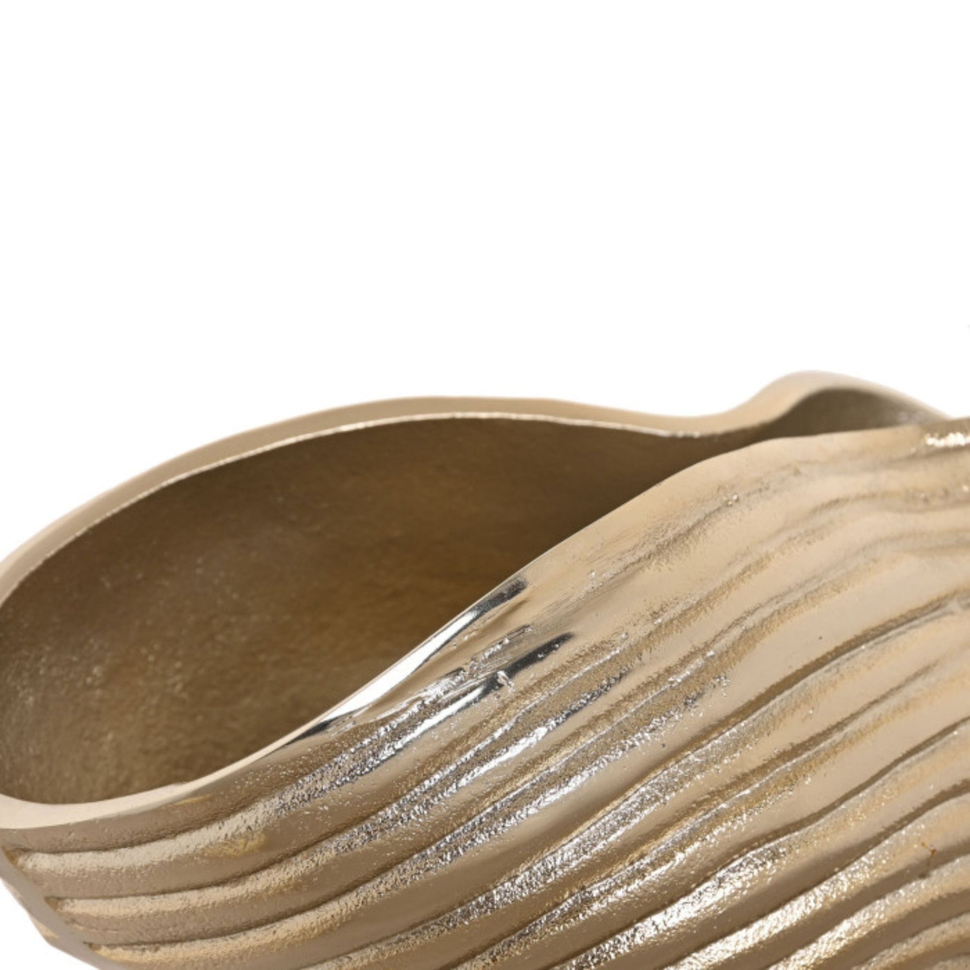 Gold Abstract Aluminium Bowl - LUXONAS