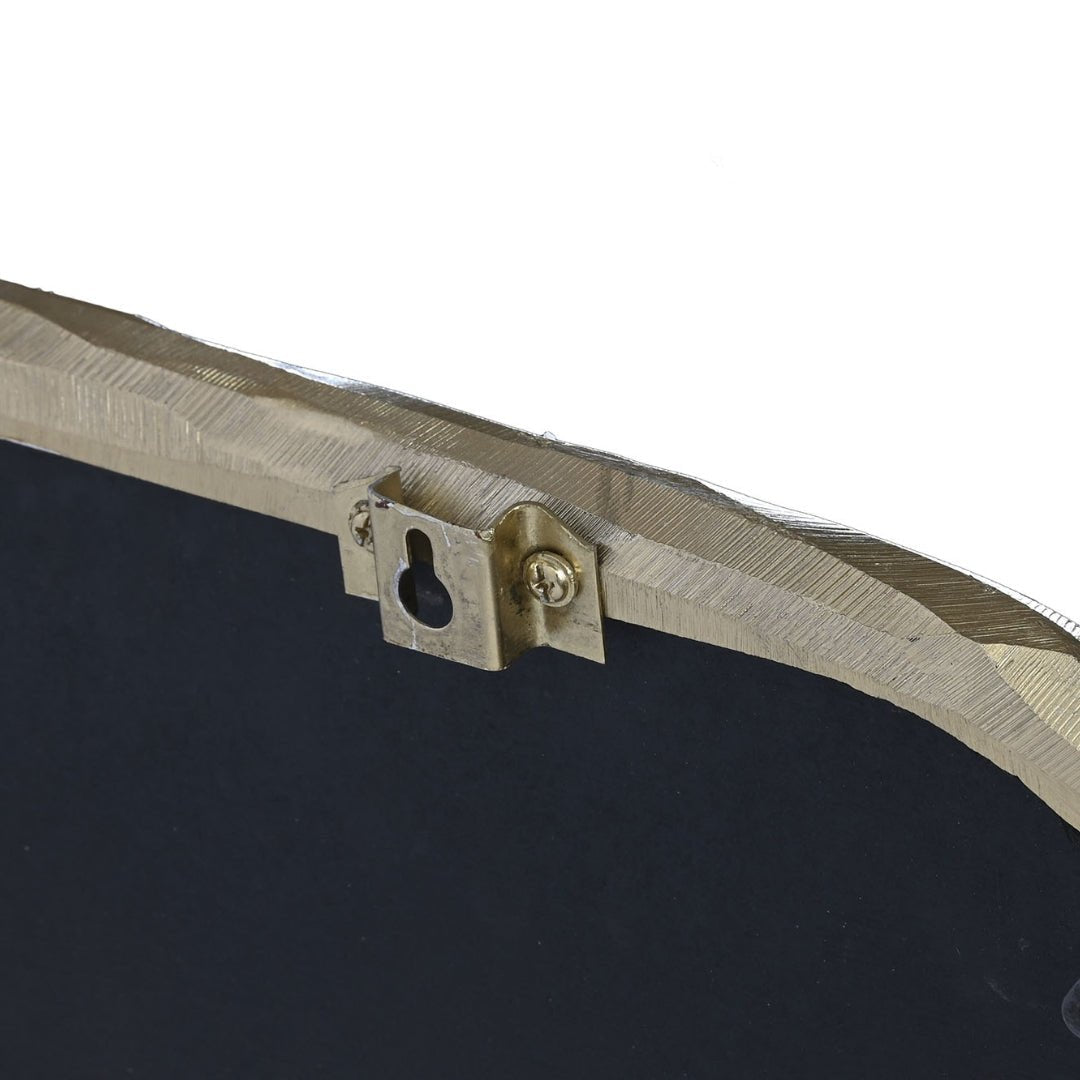 Gold Aluminium Abstract Frame Mirror - LUXONAS