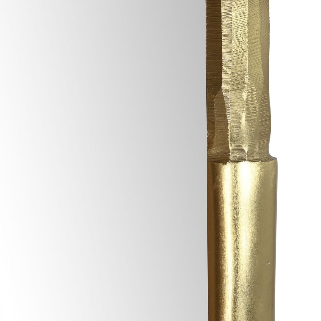 Gold Aluminium Abstract Frame Mirror - LUXONAS