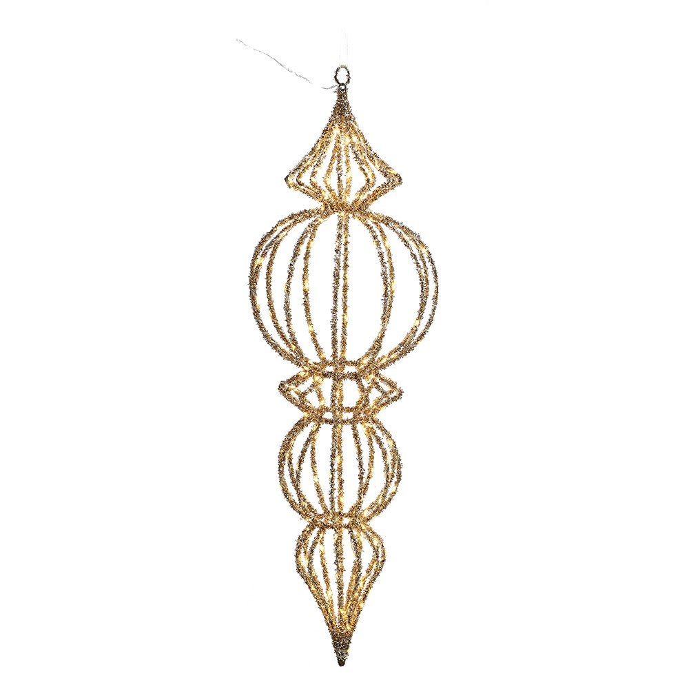 Gold Lit Large Hanging Finial