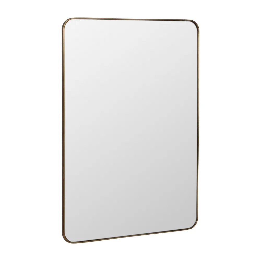 Gold Metal Frame Mirror - Elegant & Functional - LUXONAS