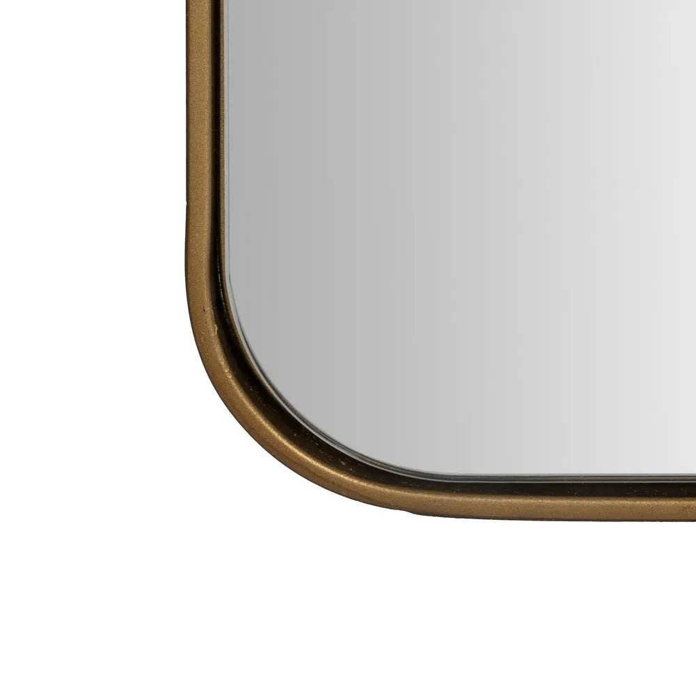 Gold Metal Frame Mirror - Elegant & Functional - LUXONAS