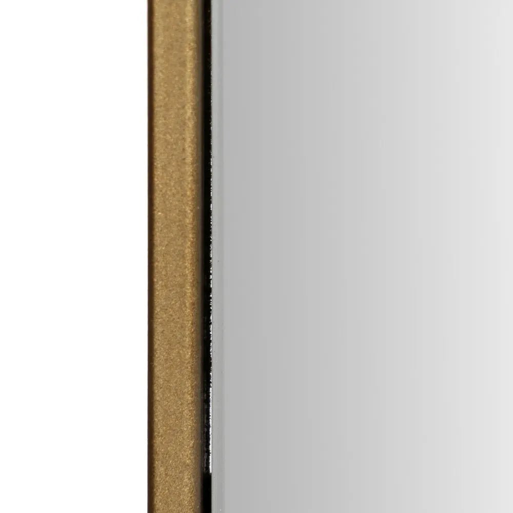 Gold Metal Frame Mirror - Elegant & Functional - LUXONAS