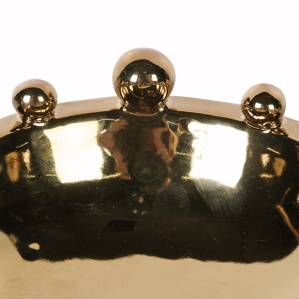Gold Small Bobble Bowl - Elegant Stoneware for Every Occasion - LUXONAS