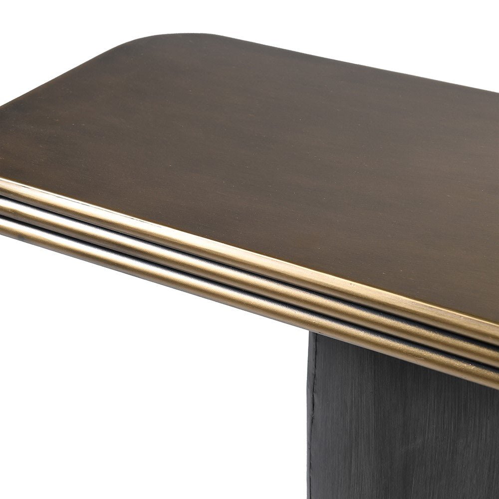 Gold Top Metal Console - LUXONAS