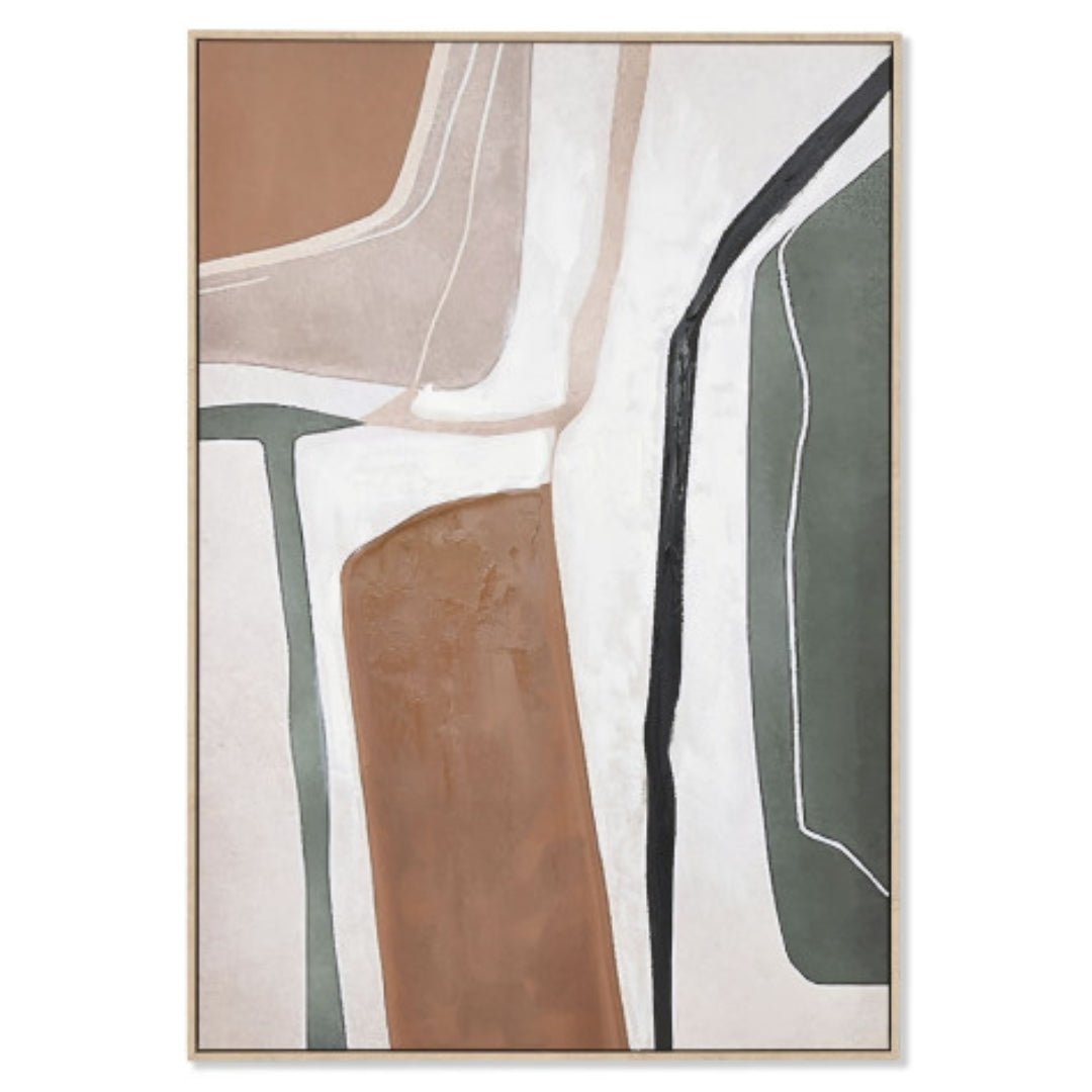 Green Abstract Picture - Framed Art for Modern Decor - LUXONAS