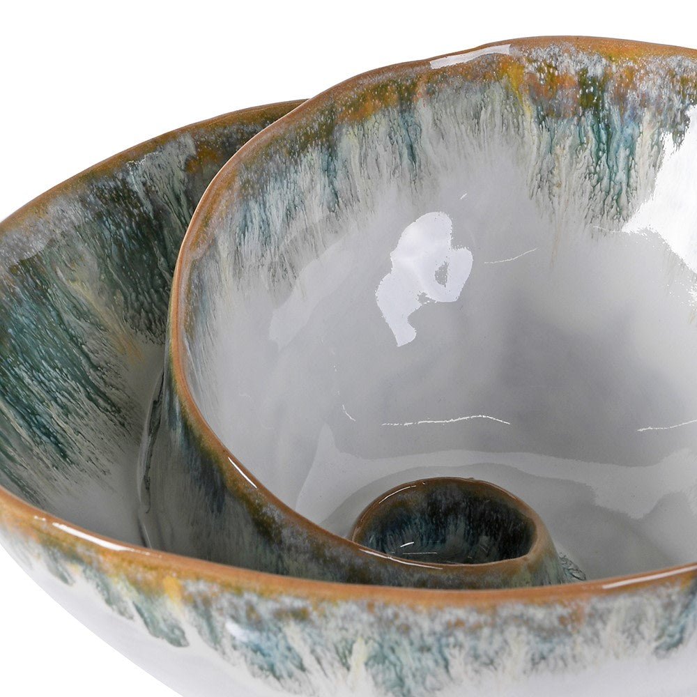 Green Ombre Shell Effect Bowl - LUXONAS