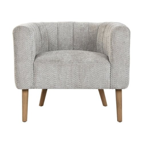 Grey Polyester Armchair - Stylish Comfort for Urban Spaces - LUXONAS