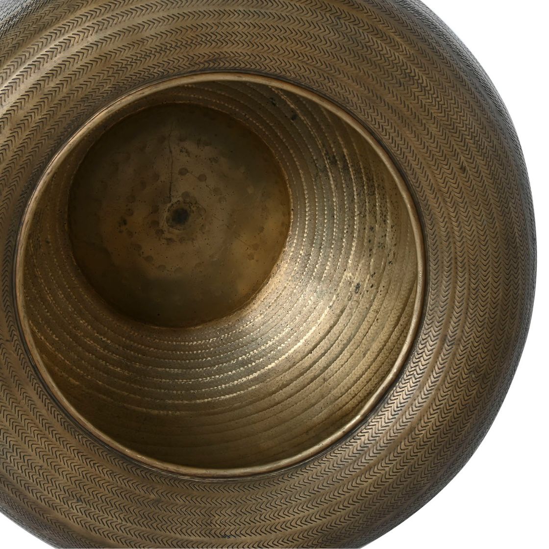 Hammered Aluminium Small Planter - LUXONAS