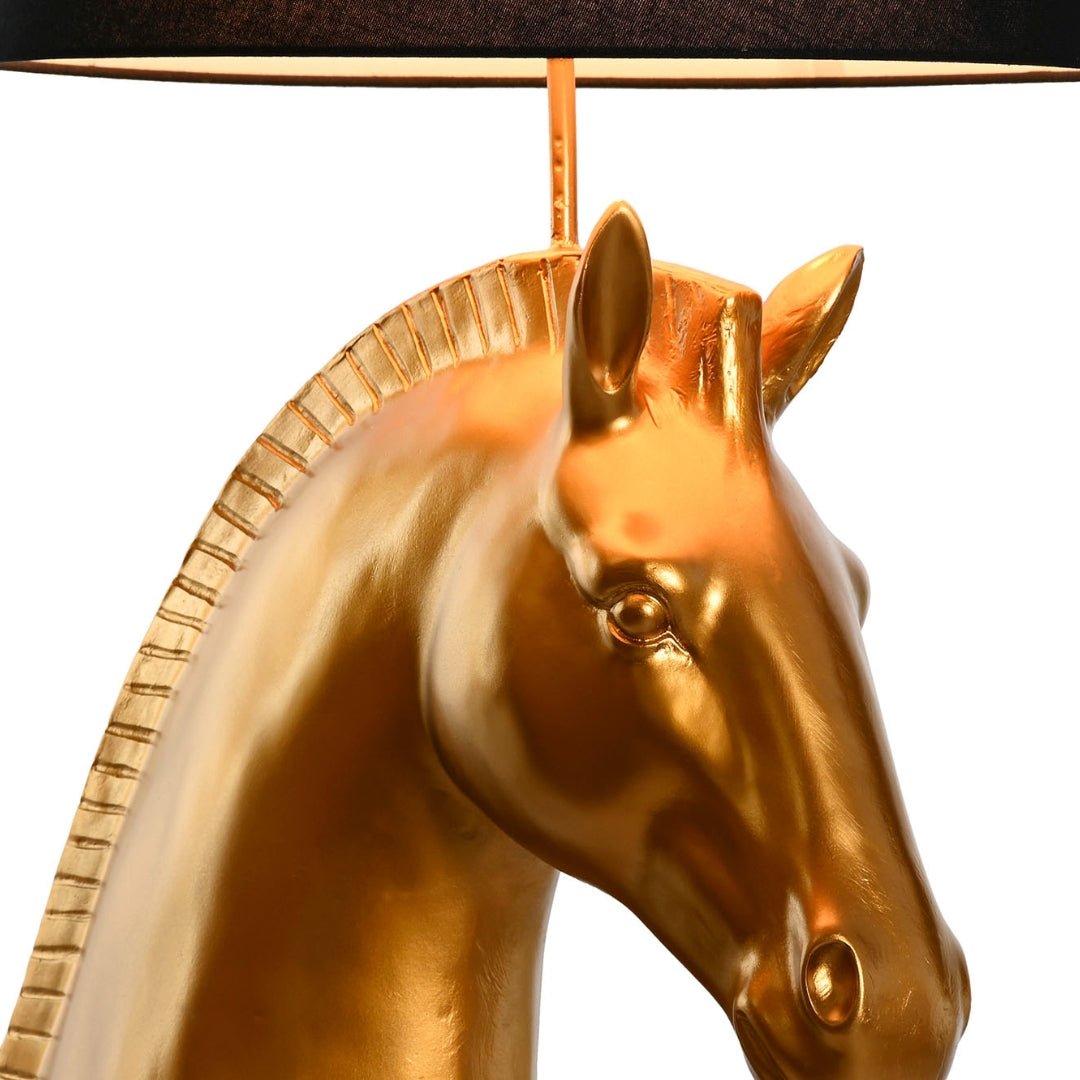 Horse Body Gold Floor Lamp - LUXONAS