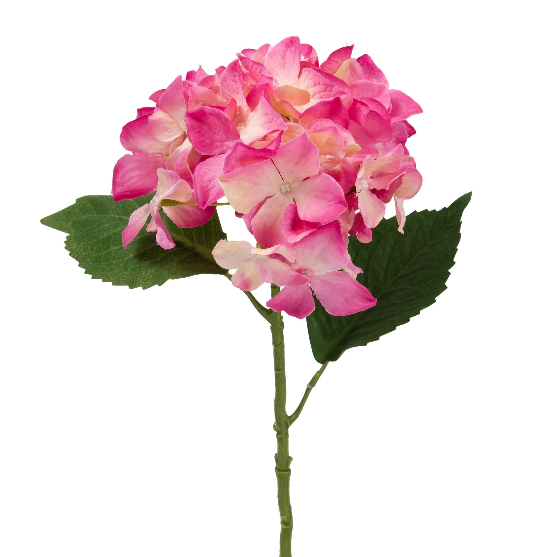Hortensia Pink Stem 55cm - Elegant Faux Floral Decoration