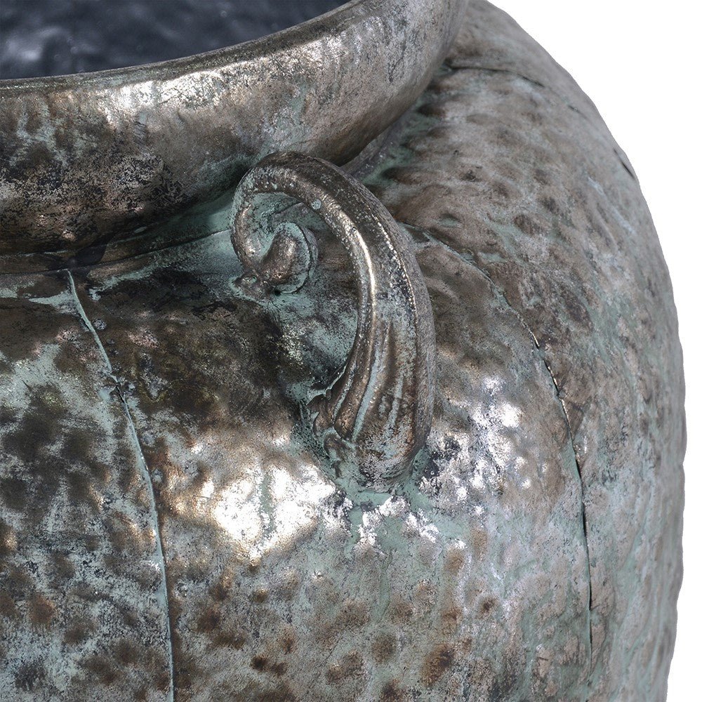 Iron Hammered Vase - Elegant Home Décor for Dry Flowers - LUXONAS