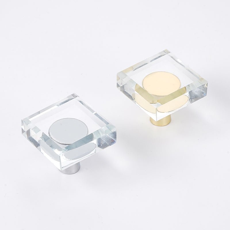 Knob C03514 Square Silver - LUXONAS