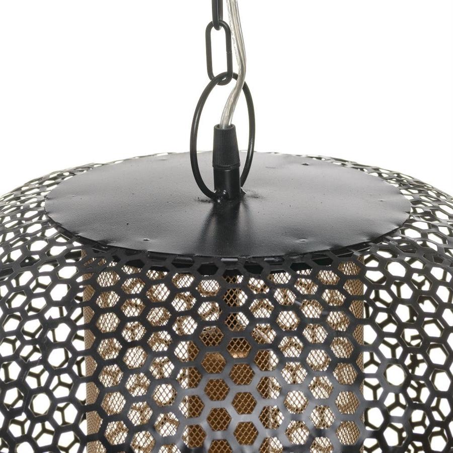 Large Black Hive Mesh Pendant Light - LUXONAS