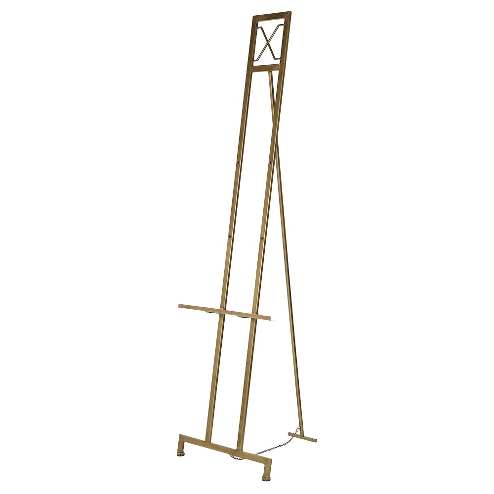 Large Gold Metal Easel - Elegant Display Stand