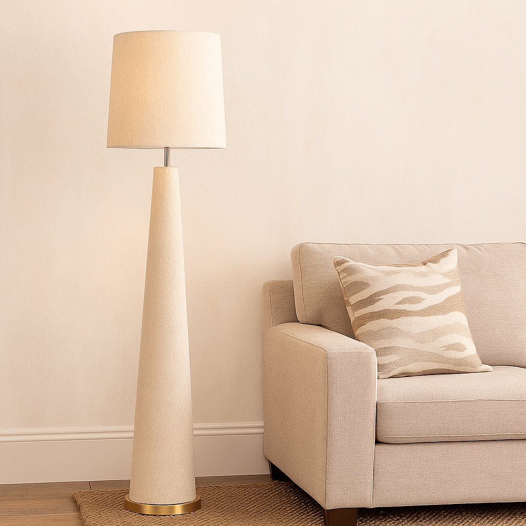 Linen Floor Lamp - LUXONAS