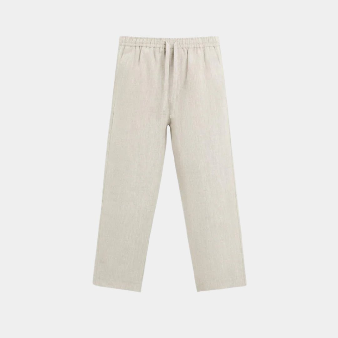 Linen Trousers - Wide Leg Relaxed Fit Linen Pants for Summer