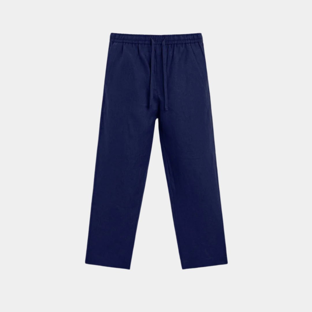 Linen Trousers - Wide Leg Relaxed Fit Linen Pants for Summer