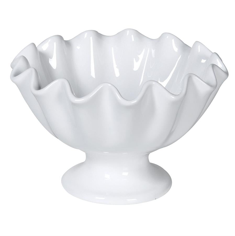 White Ceramic Wave Bowl