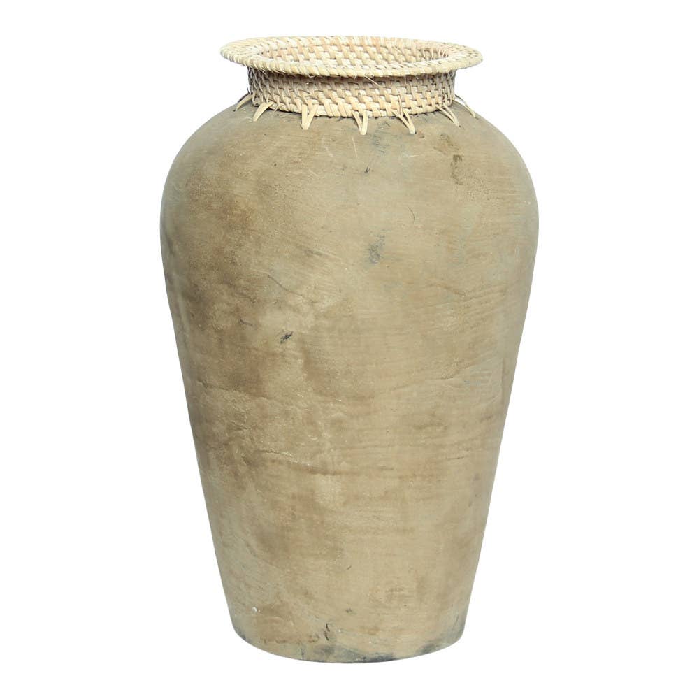 Long Terracotta Tosca Vase