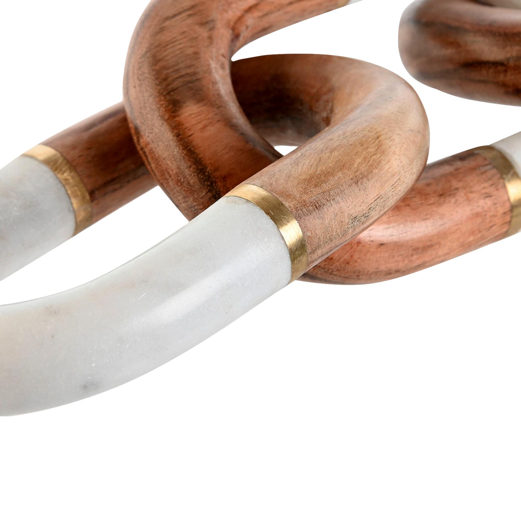 Marble & Wood Chain Deco - LUXONAS