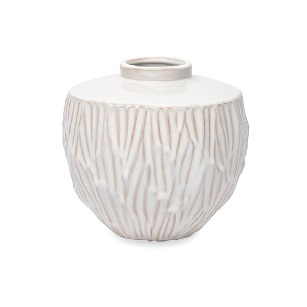 Monica Tall White Ceramic Vase