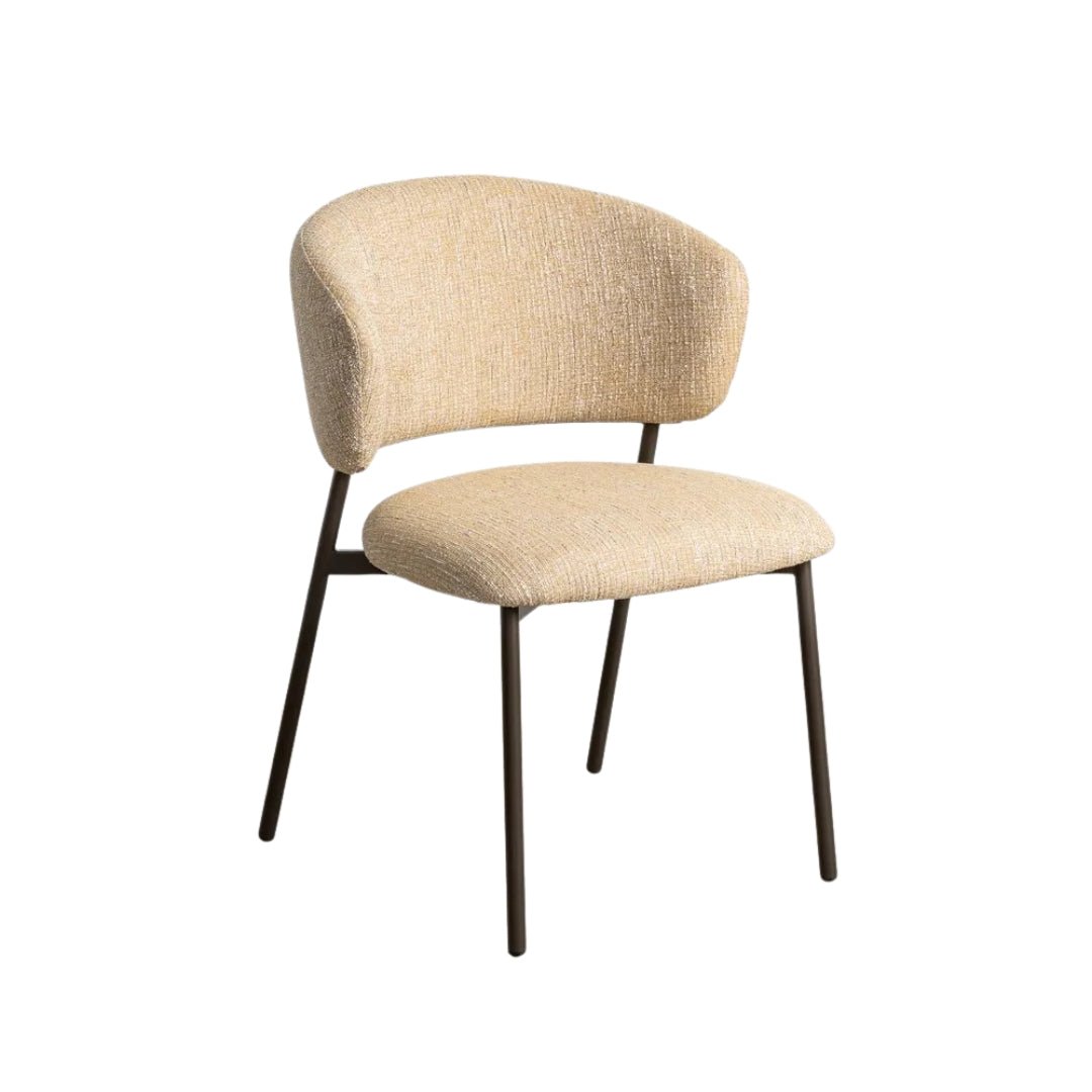 Mustard Marbled Dining Chairs - LUXONAS