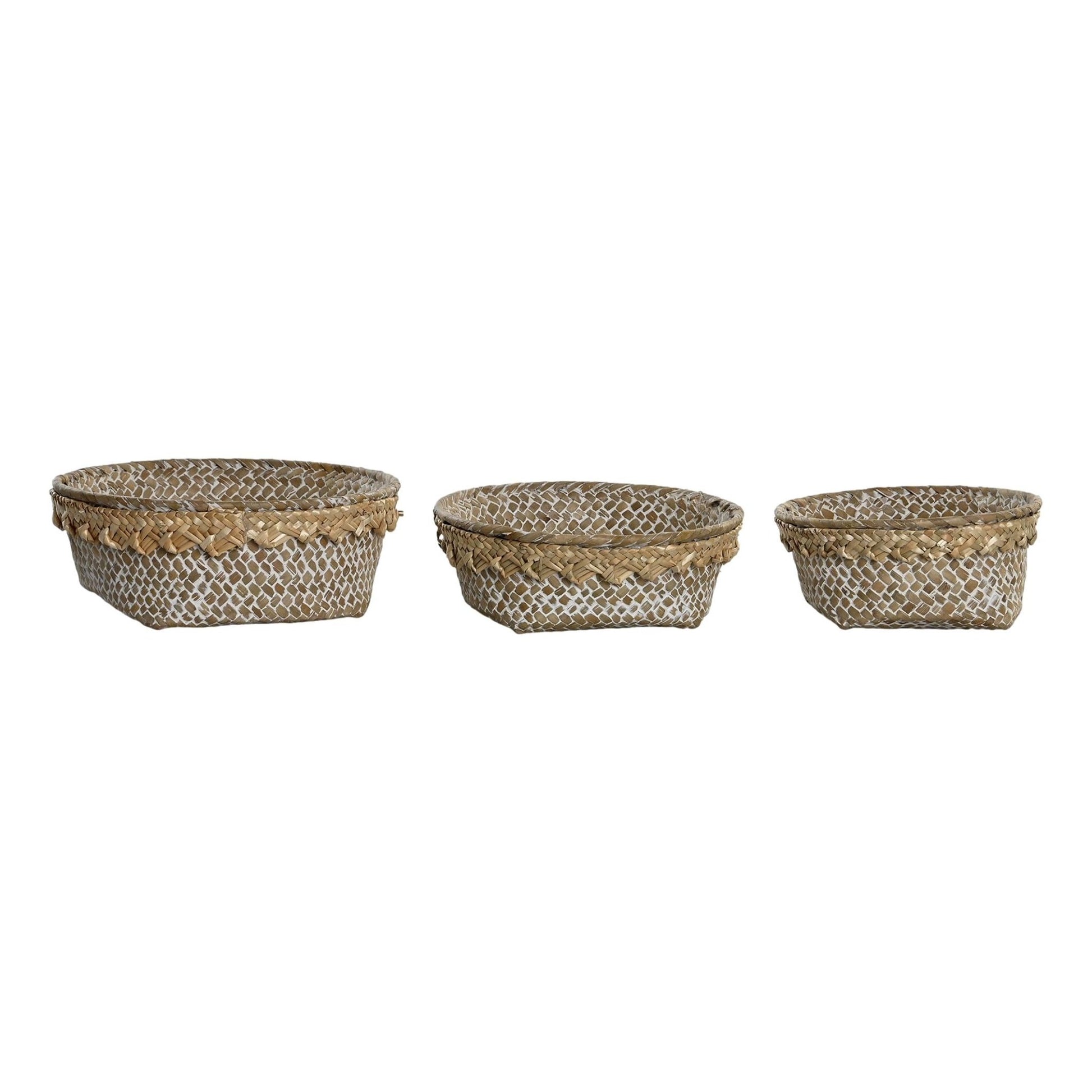 Natural Decap Round Basket 14cm - LUXONAS