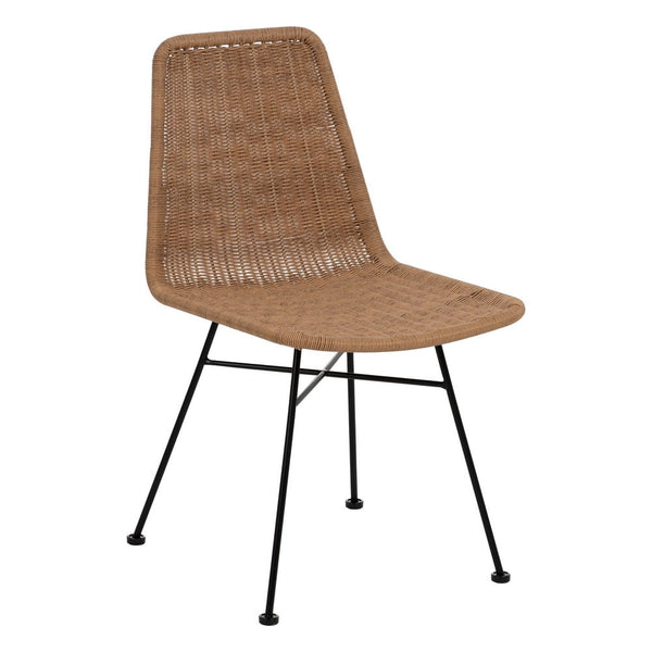 Natural PE-Steel Chair for Indoor Use